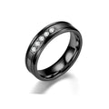Herren Ring mit stilvollem schwarzem Design und funkelnden Zirkonia Shop Nory