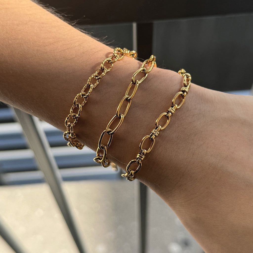 Damen Armband aus hypoallergenem Edelstahl mit verstellbarem Kettenverschluss Shop Nory