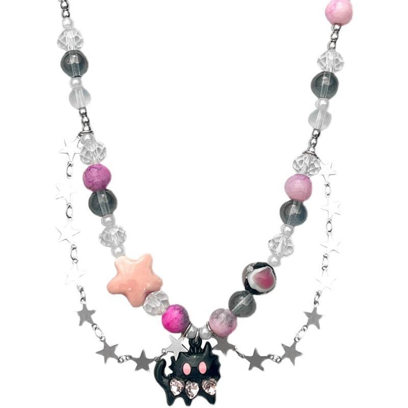 Damen Armband mit bunten Kristallen und verspieltem Charme Shop Nory