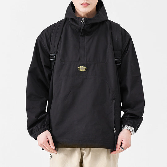 Herren Kapuzen-Anorak Pulloverjacke im Oversize-Utility-Stil Shop Nory