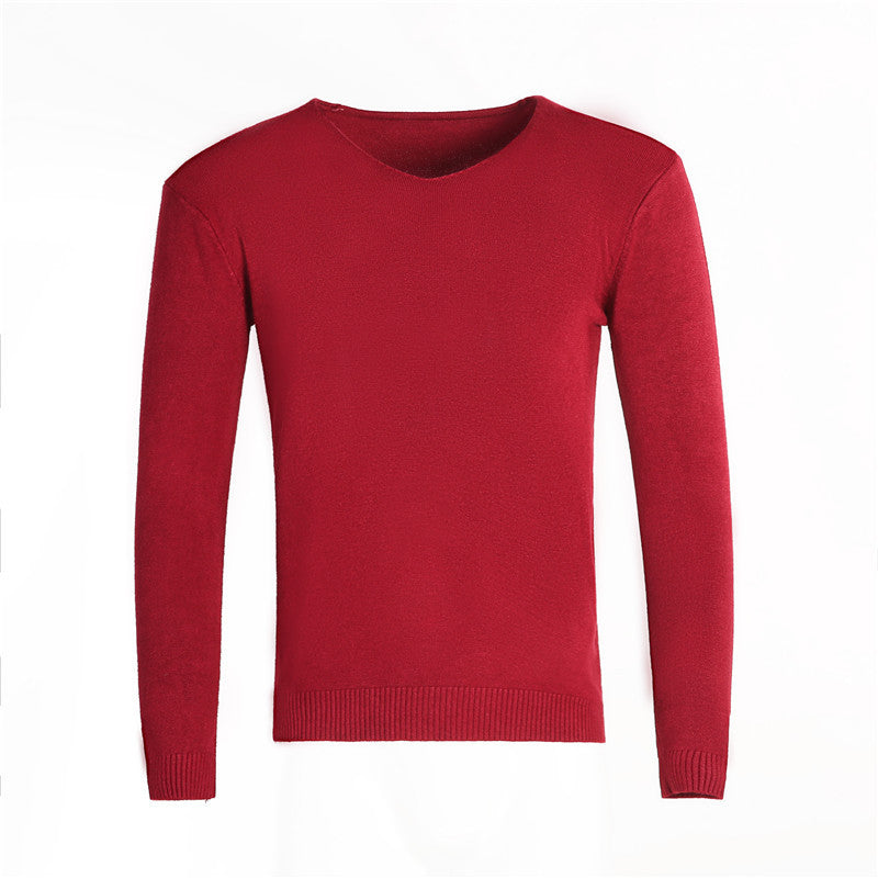 Herren klassischer V-Ausschnitt Pullover