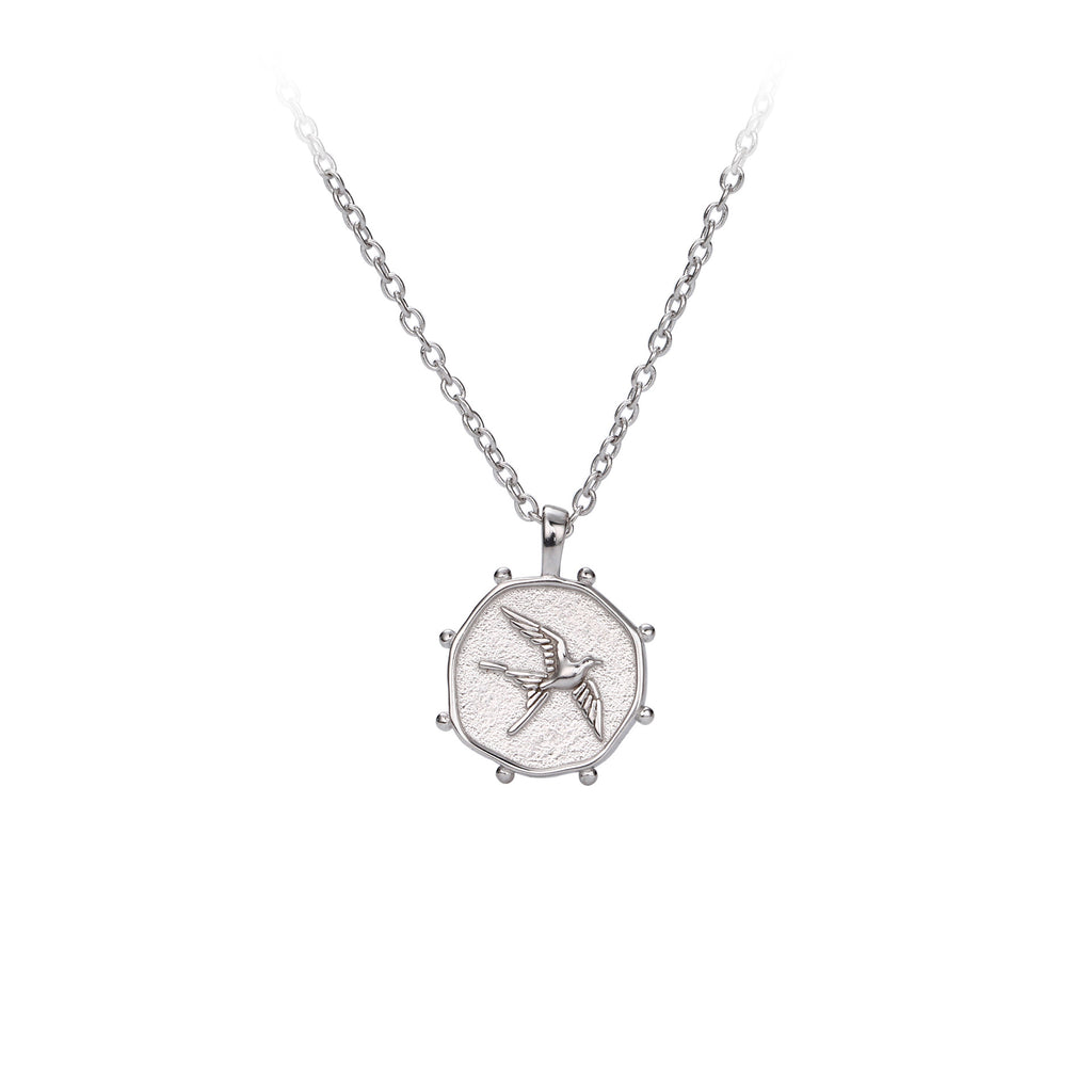 Damen Halskette mit detailliertem Vogelanhänger aus hochwertigem 925 Sterling Silber Shop Nory