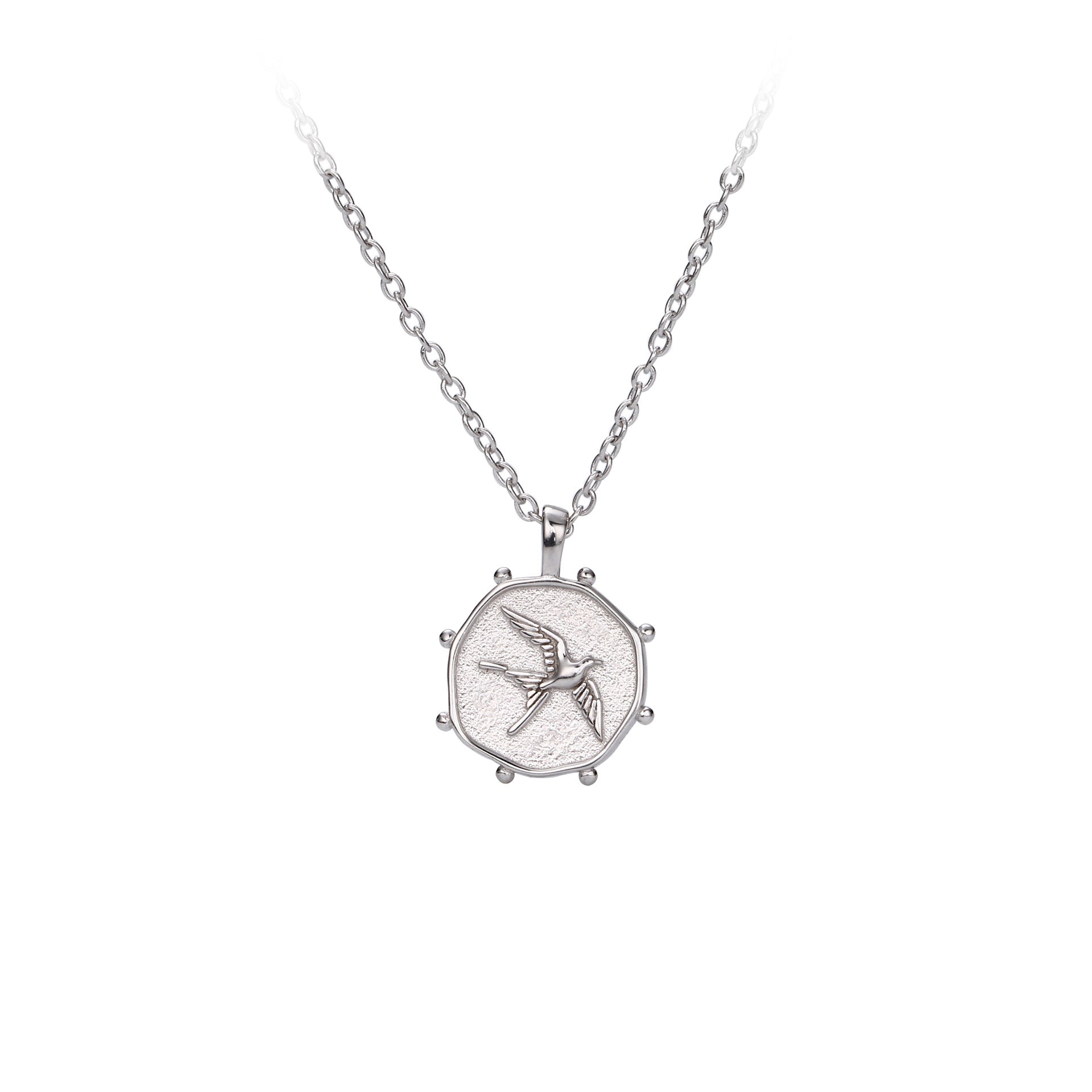 Damen Halskette mit detailliertem Vogelanhänger aus hochwertigem 925 Sterling Silber Shop Nory