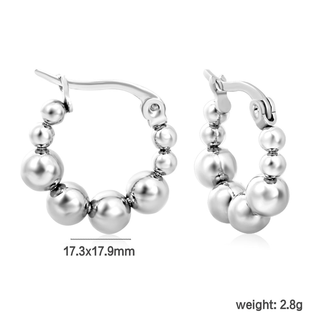 Damen Creolen mit elegantem Perlen-Design Shop Nory