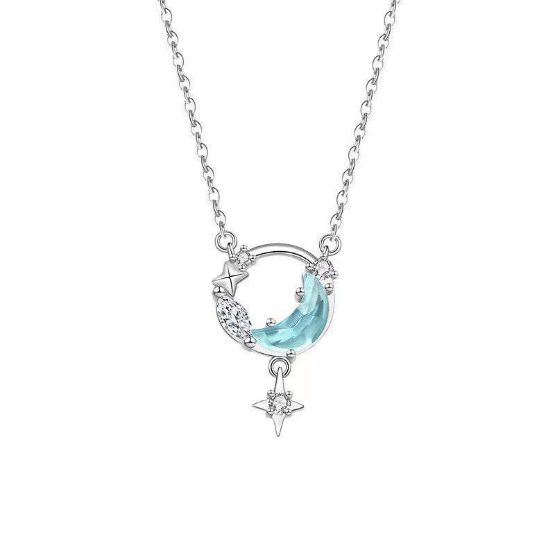 Damen Halskette mit mondförmigem Design Shop Nory