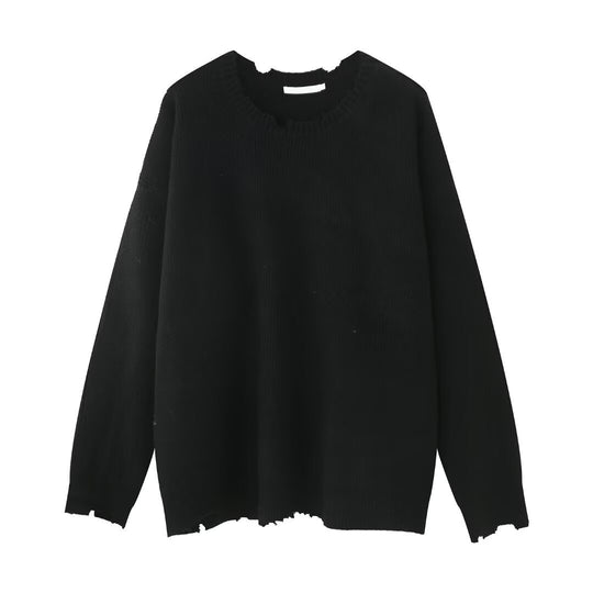 Damen Elegante Grobstrickpullover mit modernem V-Ausschnitt Shop Nory