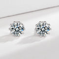 Damen Ohrstecker mit funkelnden Zirkonsteinen und eleganten Halterungen Shop Nory
