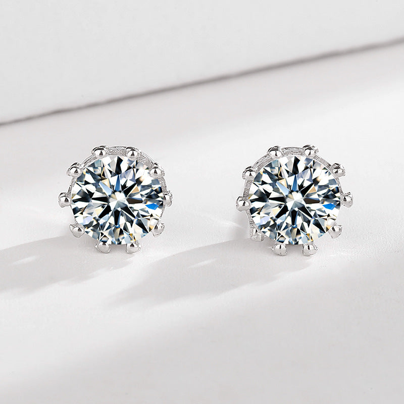 Damen Ohrstecker mit funkelnden Zirkonsteinen und eleganten Halterungen Shop Nory