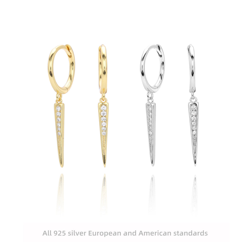 Damen Ohrhänger mit eleganten Zirkon-Akzenten und hochwertigem 925 Sterling Silber Shop Nory
