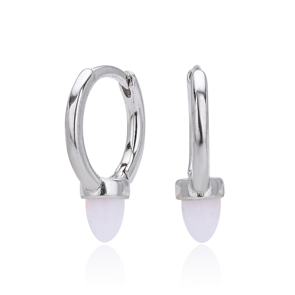 Damen Ohrhänger mit eleganten Opal-Details und hochwertigem 925 Sterling Silber Shop Nory