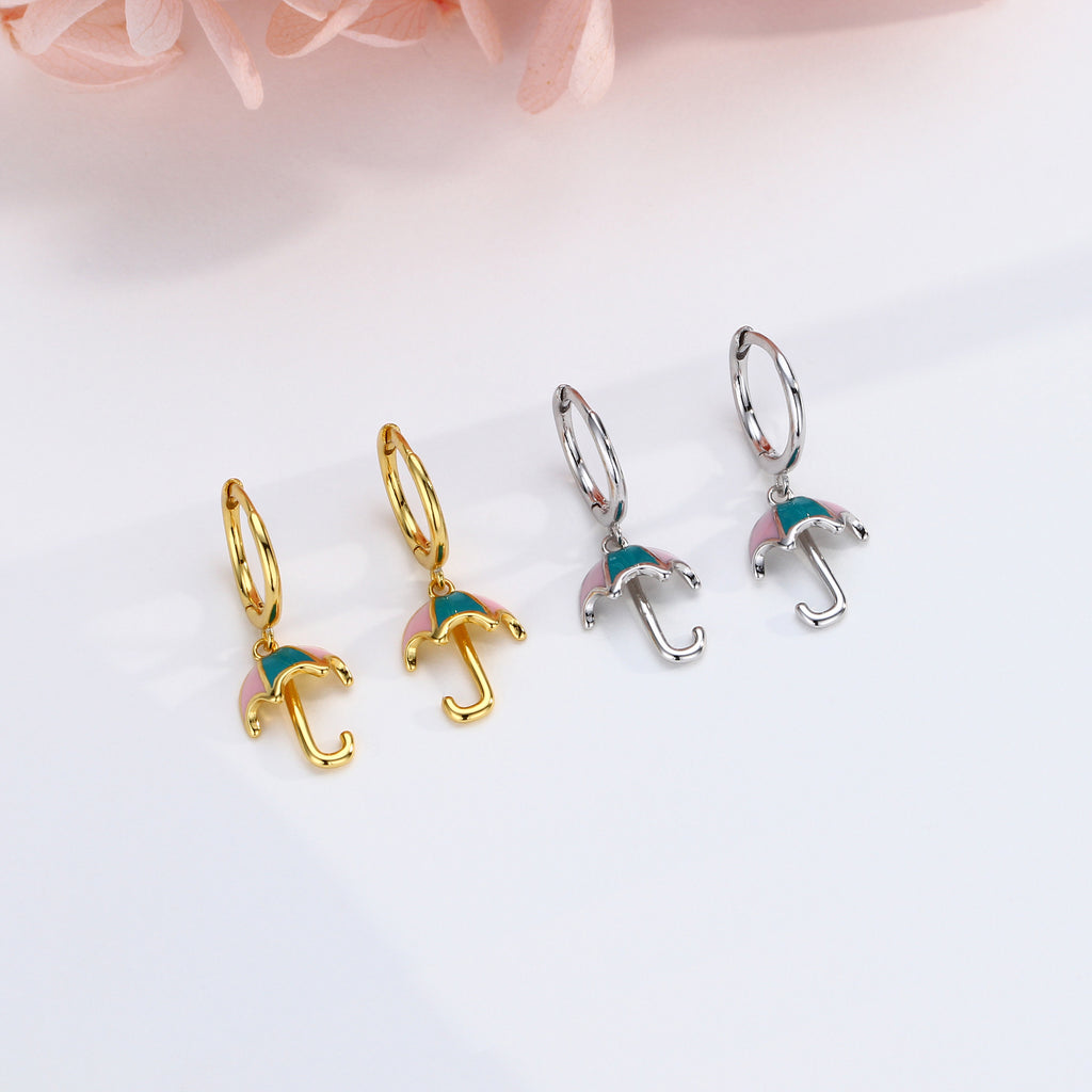 Damen Ohrhänger im stilvollen Regenschirm-Design aus 925 Sterling Silber Shop Nory