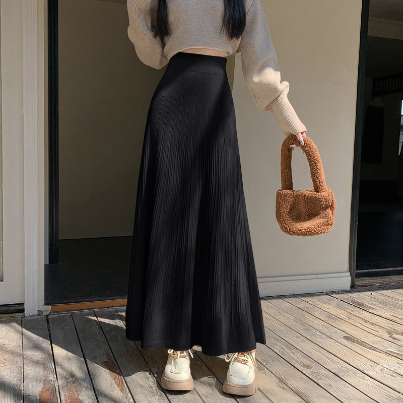 Damen Maxi-Rock mit elegantem Plissee Shop Nory