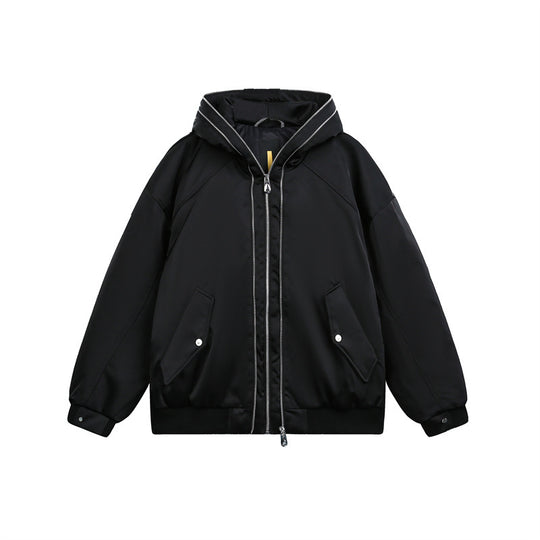 Herren Wattierte Kapuzen-Bomberjacke mit Thermofutter Shop Nory