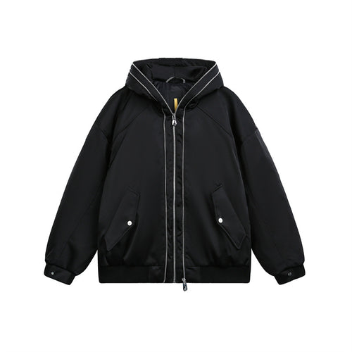 Herren Wattierte Kapuzen-Bomberjacke mit Thermofutter Shop Nory