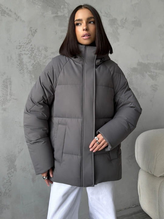 Damen Modische Oversized Daunenjacke