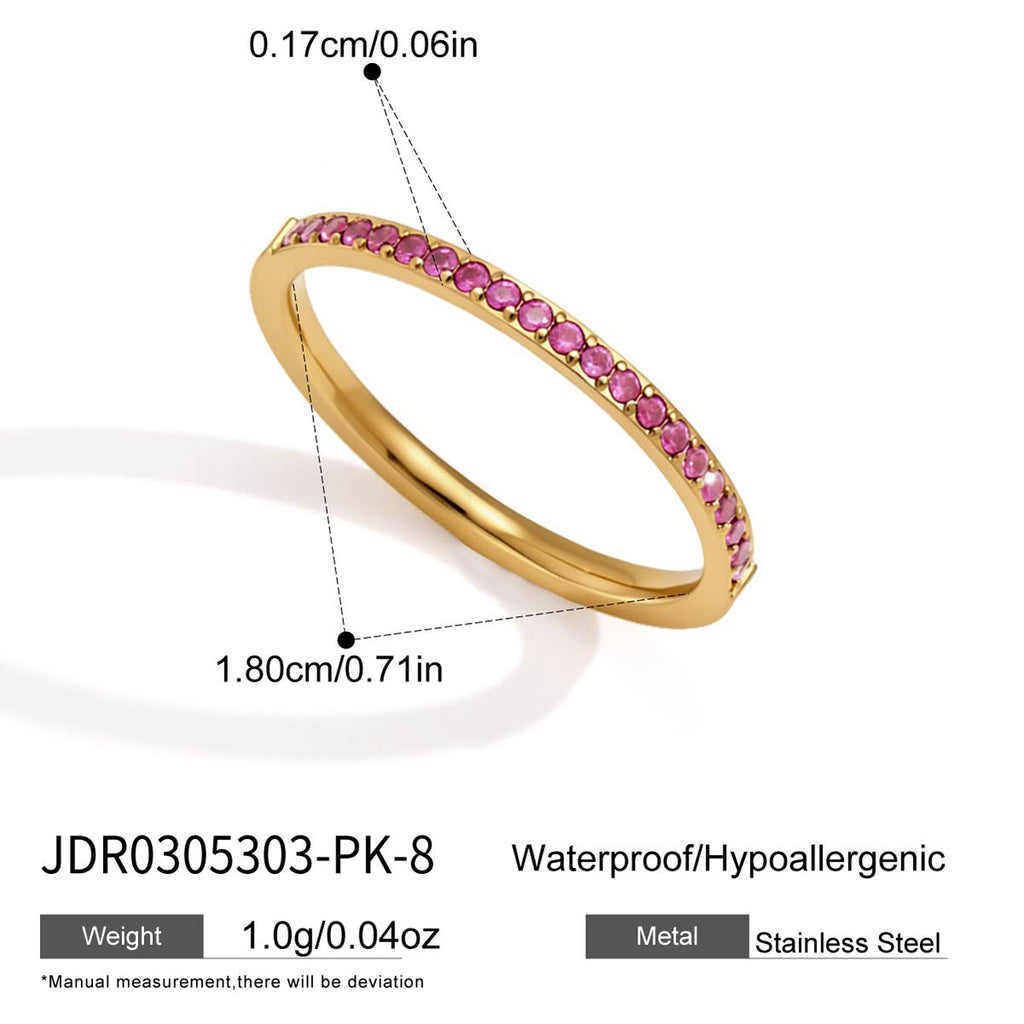 Damen eleganter Schmuckring mit strahlenden Zirkonia Shop Nory