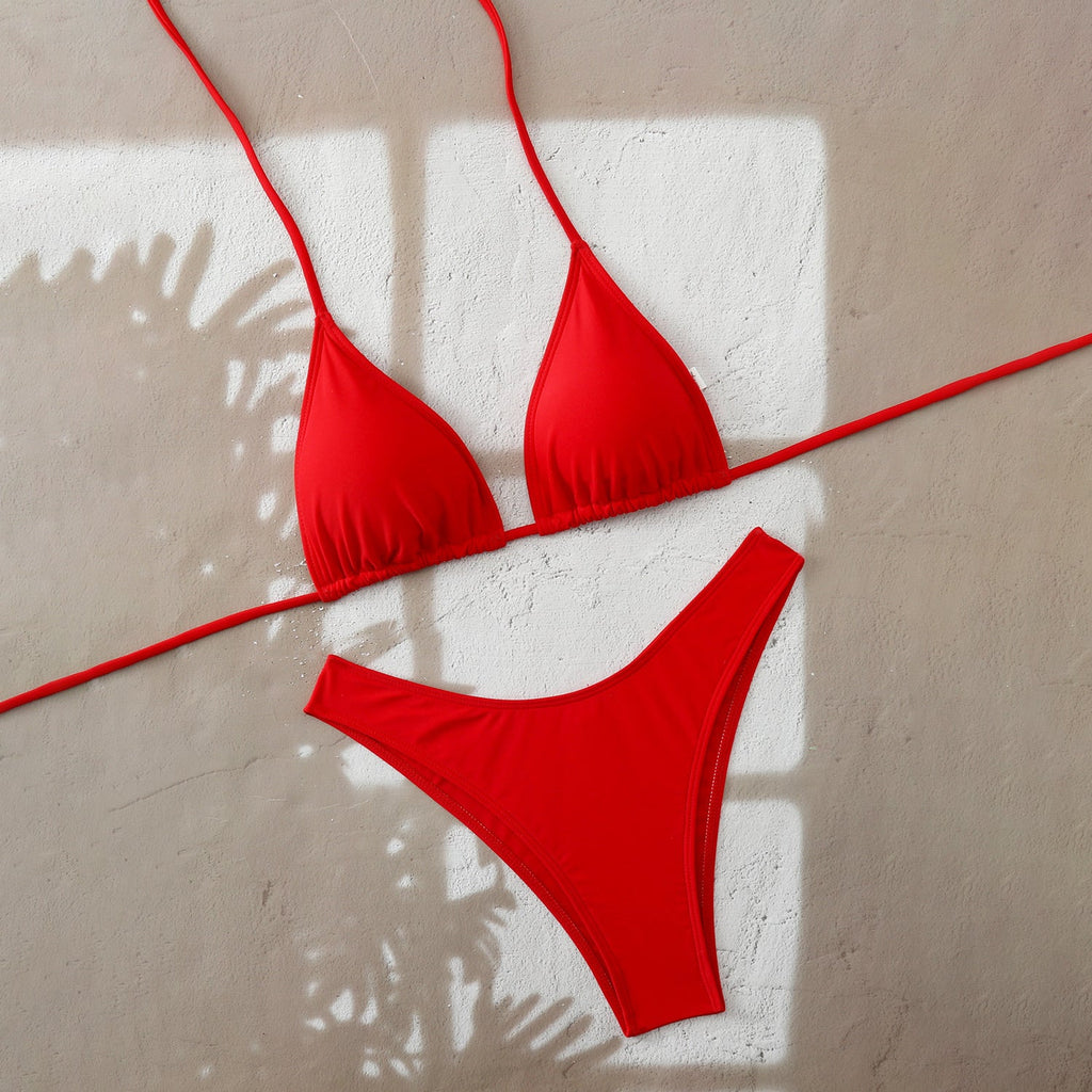 Damen Triangel-Bikini mit verstellbaren BindShopnoryändern