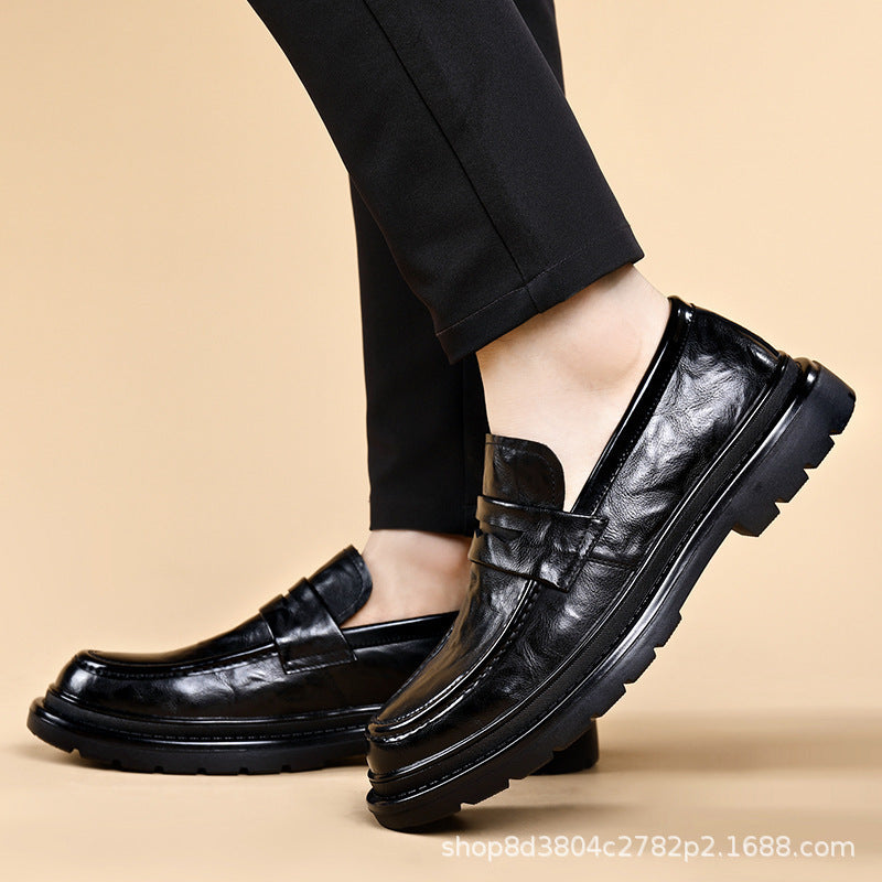 Herren Elegante Leder Mokassins mit rutschfester Sohle und komfortablem Innenfutter