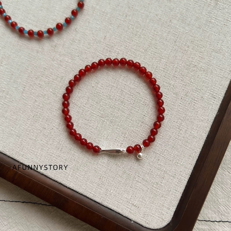 Damen Armband aus handgefertigten Halbedelsteinen Shop Nory