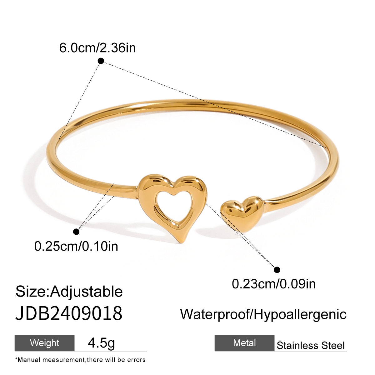 Damen Offenes Armreif mit modernem Knoten-Design aus hypoallergenem Edelstahl Shop Nory