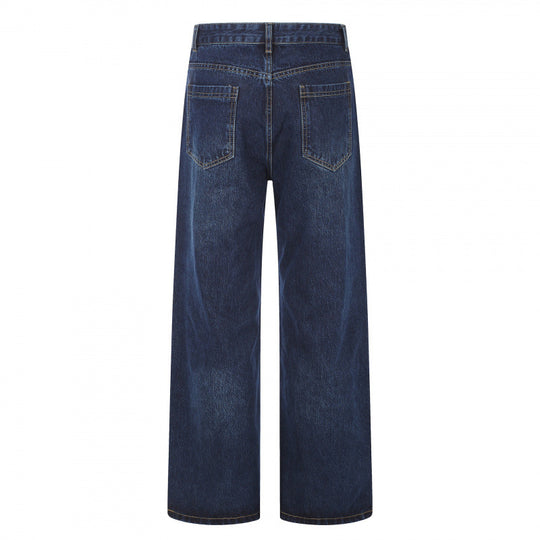 Damen High‑Waist Jeans mit weitem Bein, Fünf‑Taschen und lockerem Schnitt Shop Nory