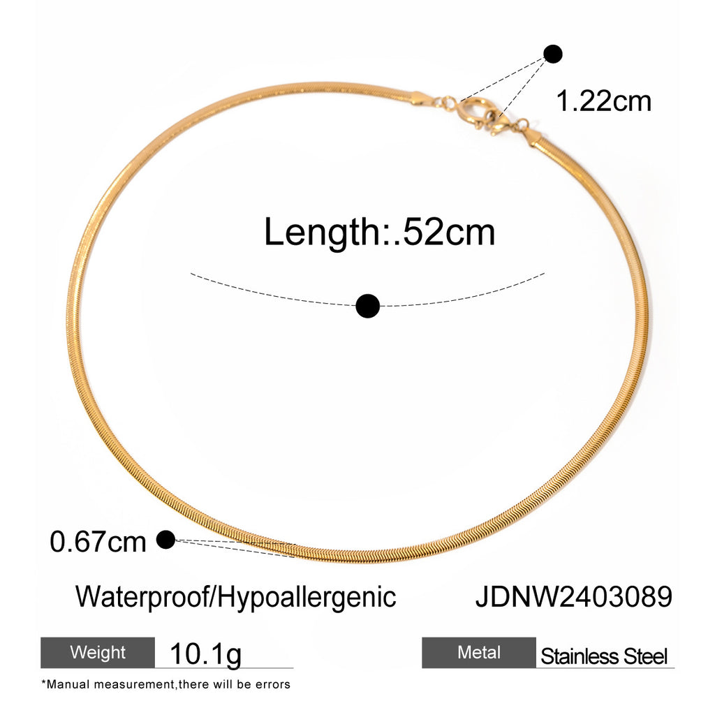 Damen Halskette mit hypoallergenem Edelstahl und zeitlosem Kettendesign Shop Nory