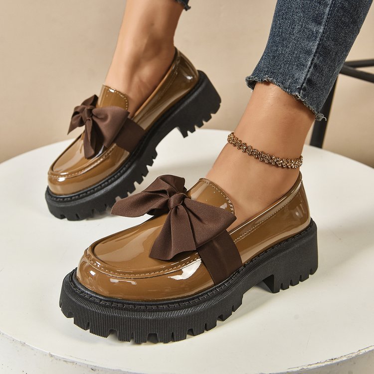 Damen Elegante Slipper mit dekorativer Schleifenverzierung und rutschfester Sohle