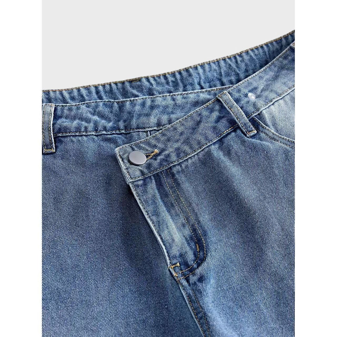 Damen Weite Denim-Hosen Shop Nory