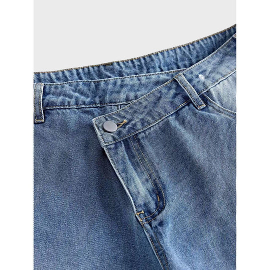Damen Weite Denim-Hosen Shop Nory