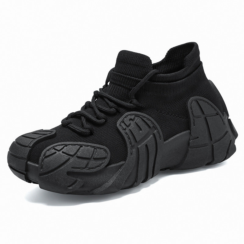 Herren nan massiver Sneaker mit sockenähnlichem Strickschaft, geformten Gummiapplikationen und griffiger Profilsohle Shop Nory