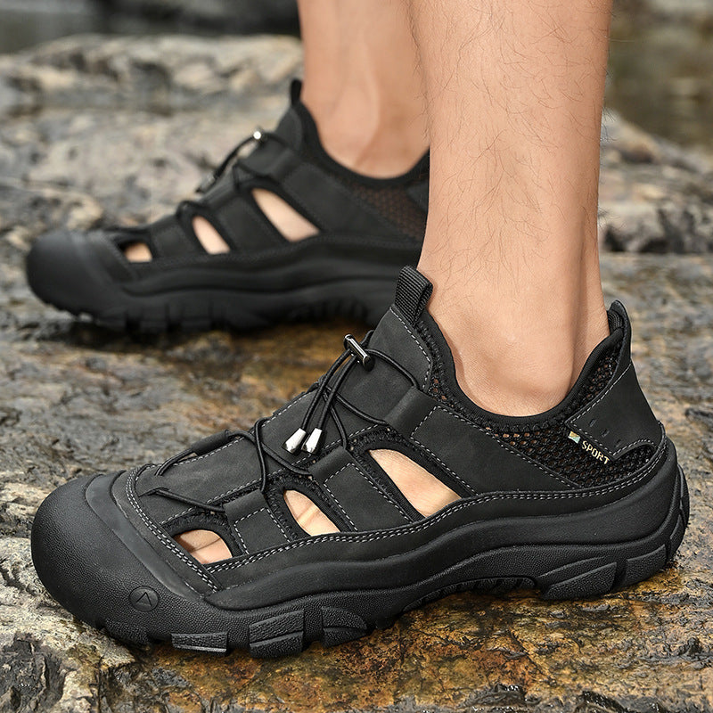 Herren Sportliche Wasserschuhe mit rutschfester Sohle und atmungsaktivem Obermaterial