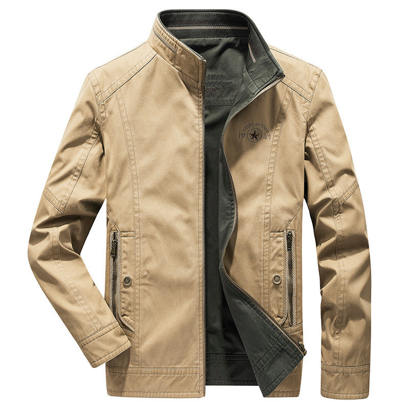 Herren leichte Übergangsjacke mit gesteppter Schulterpasse und Reißverschluss Shop Nory