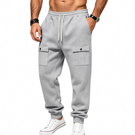 Herren Cargo-Jogginghose mit elastischem Bund und aufgesetzten Klappentaschen Shop Nory