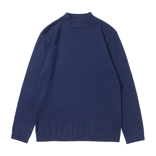 Unisex Minimalistischer Feinstrick-Mockneck mit extra breitem Rippsaum Shop Nory