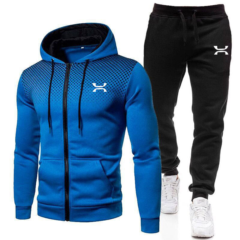 ShopNory Herren Sportanzug mit Reißverschluss-Hoodie und Jogginghose