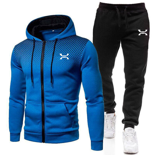ShopNory Herren Sportanzug mit Reißverschluss-Hoodie und Jogginghose