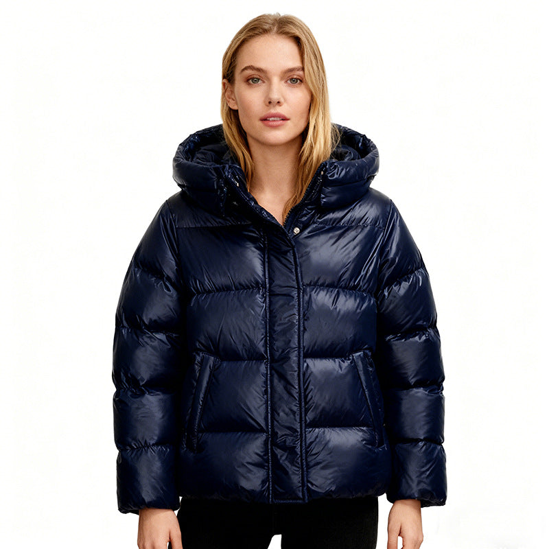 Damen Gesteppte Steppjacke mit Kapuze, Boxy-Schnitt und wasserabweisender Hülle Shop Nory