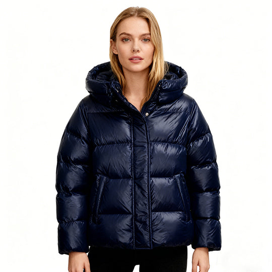 Damen Gesteppte Steppjacke mit Kapuze, Boxy-Schnitt und wasserabweisender Hülle Shop Nory