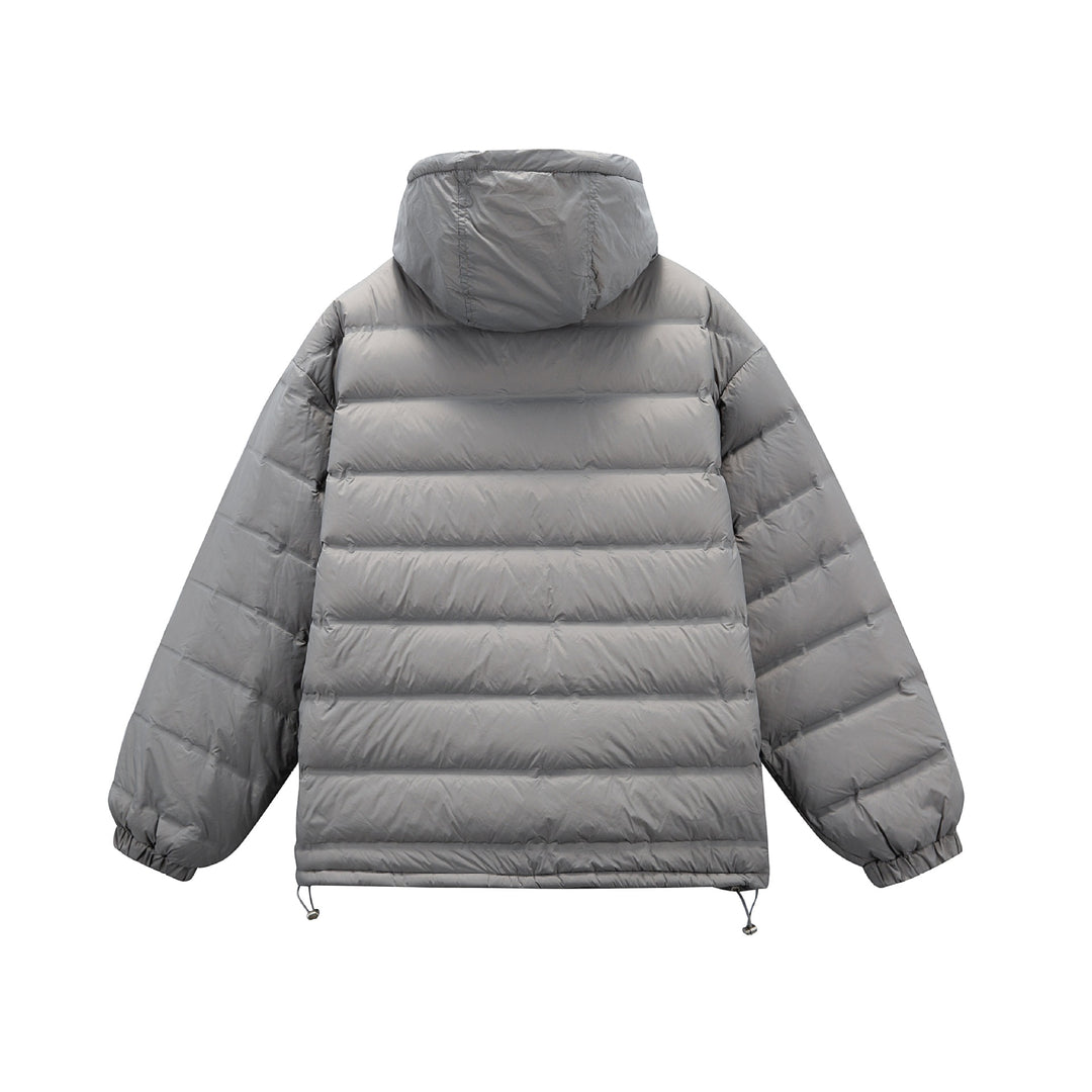 Herren Boxy-Pufferjacke mit hoher Stehkapuze, doppeltem Frontreißverschluss und Tunnelzug Shop Nory