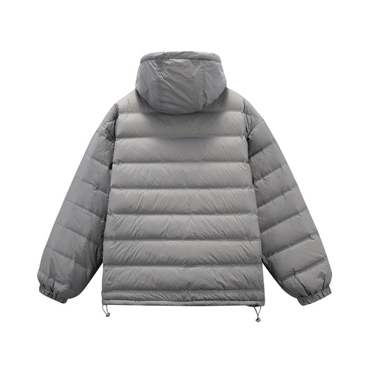 Herren Boxy-Pufferjacke mit hoher Stehkapuze, doppeltem Frontreißverschluss und Tunnelzug Shop Nory