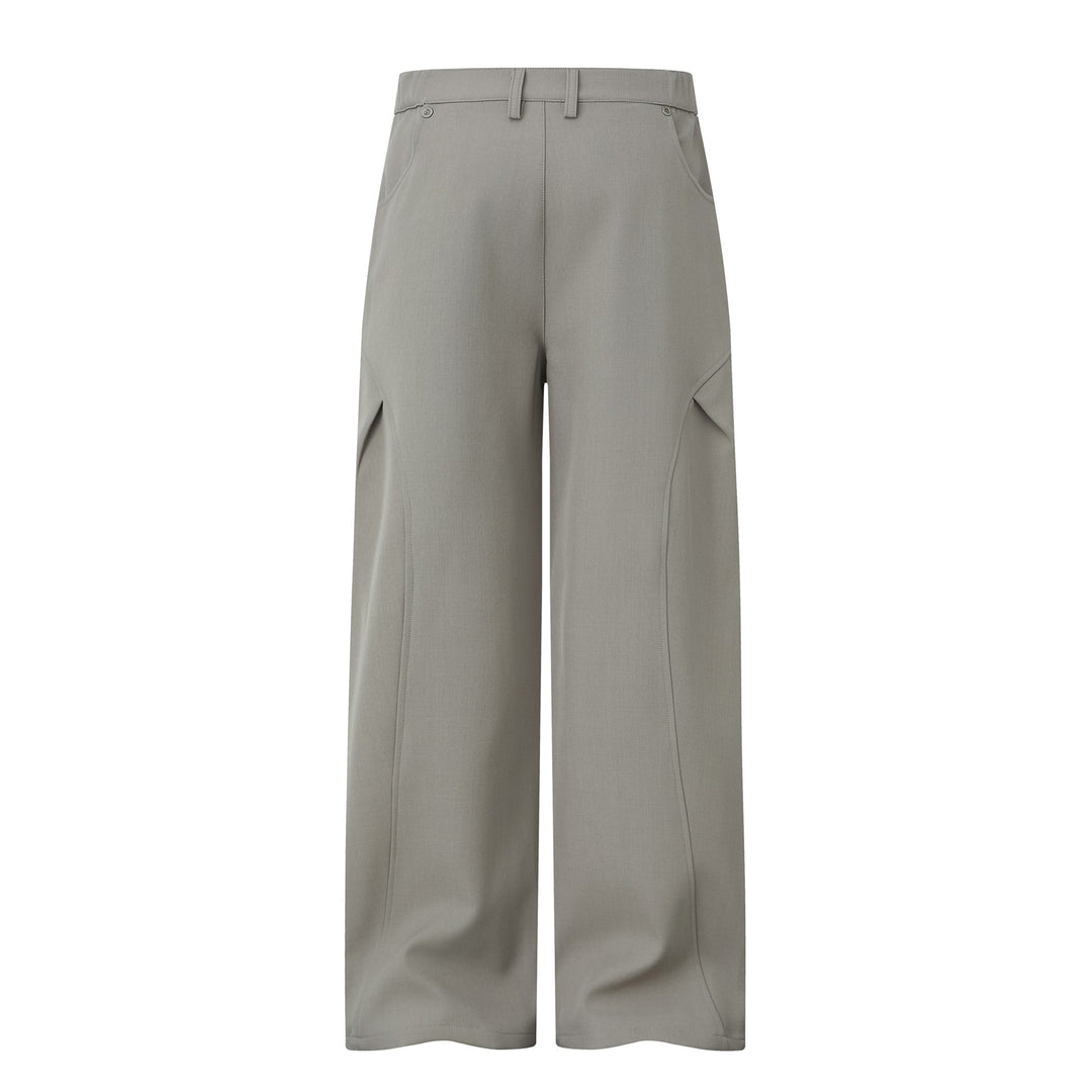 Damen Weite Bundfalten-Hose mit hohem Bund und weitem Bein Shop Nory