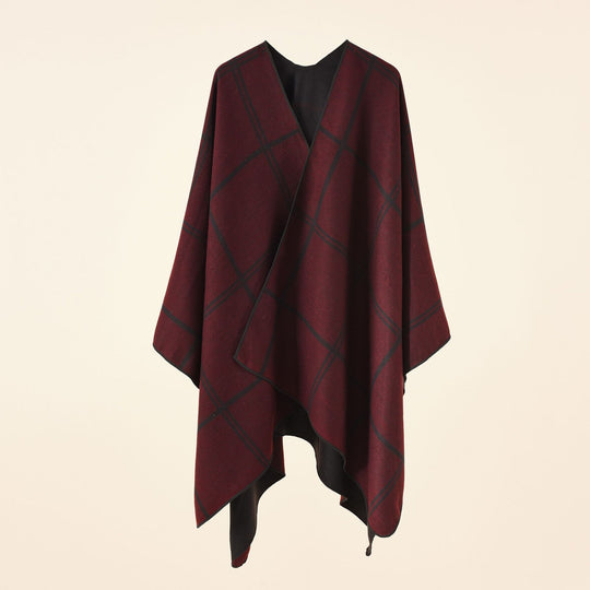 Damen Jacquard Poncho mit Paisley‑Muster Shop Nory