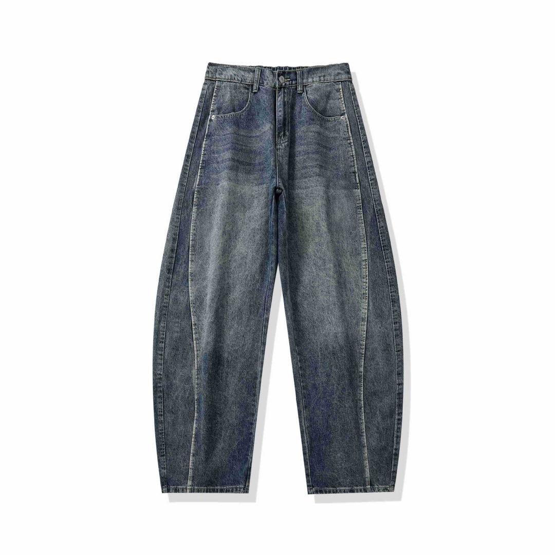Damen Hochtaillierte Cropped-Jeans mit seitlichen Einsatznähten und weitem Bein Shop Nory