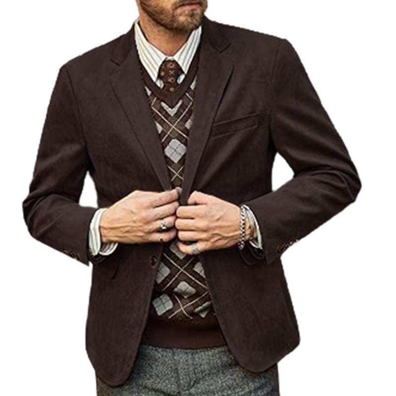 Herren eleganter Sportblazer mit modernem Schnitt und feinen Details