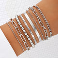 Damen Armband-Set mit verschiedenen Strukturen Shop Nory
