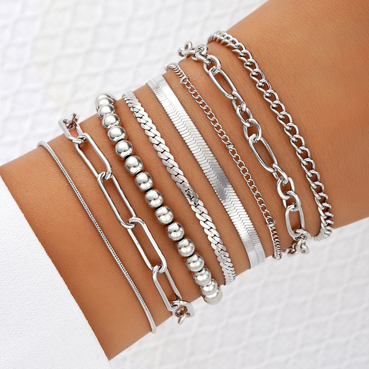 Damen Armband-Set mit verschiedenen Strukturen Shop Nory