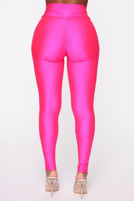 Damen Hochgeschnittene Leggings mit Raffung Shopnory