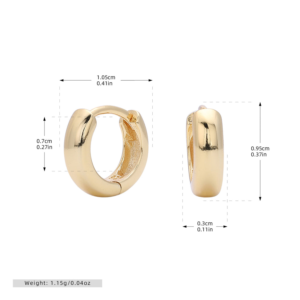 Damen Creolen mit modernem, geschwungenem Design aus hochwertigem 925 Sterling Silber Shop Nory