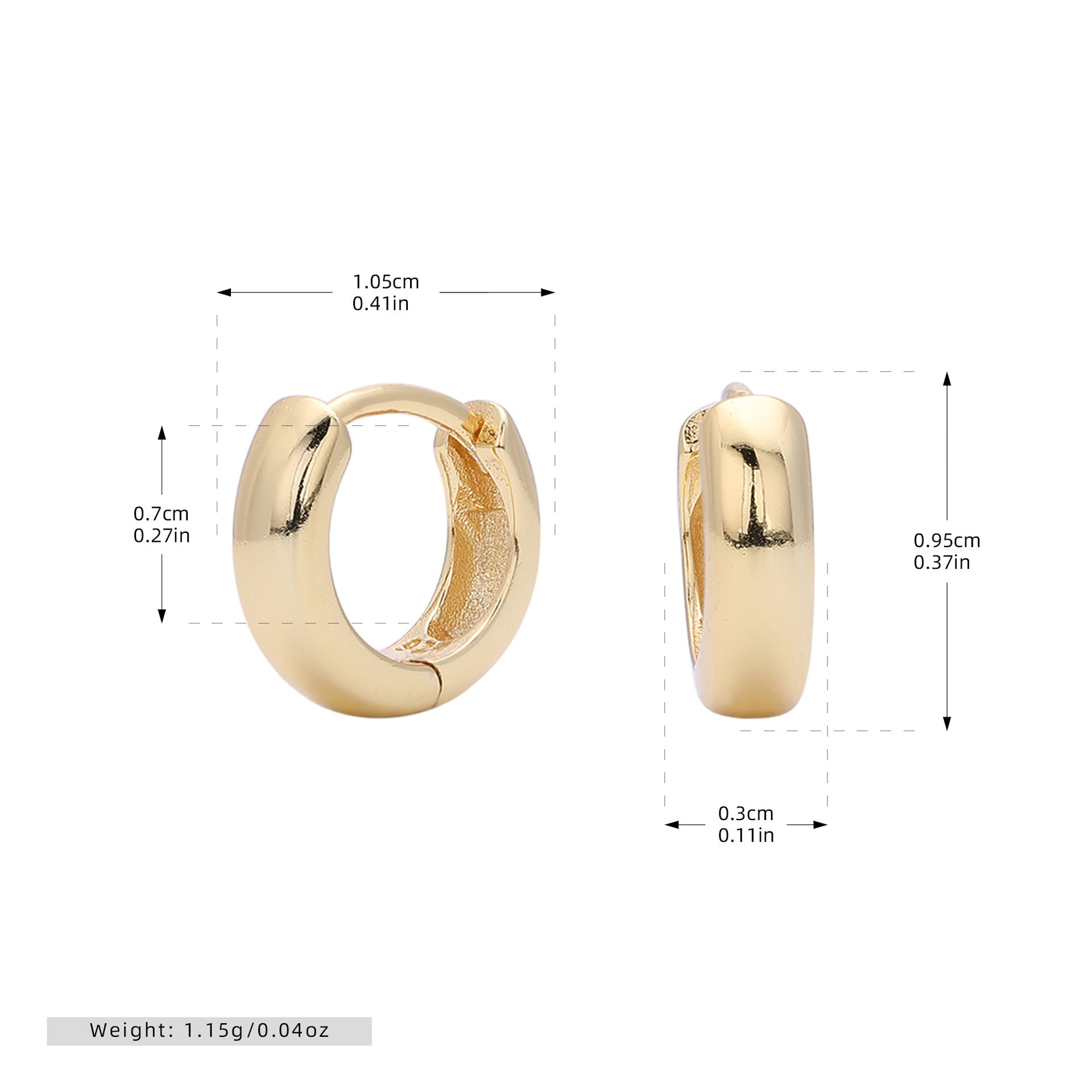 Damen Creolen mit modernem, geschwungenem Design aus hochwertigem 925 Sterling Silber Shop Nory