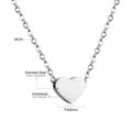 Damen Halskette mit herzförmigem Anhänger aus hochwertigem Edelstahl und antiallergischen Eigenschaften Shop Nory